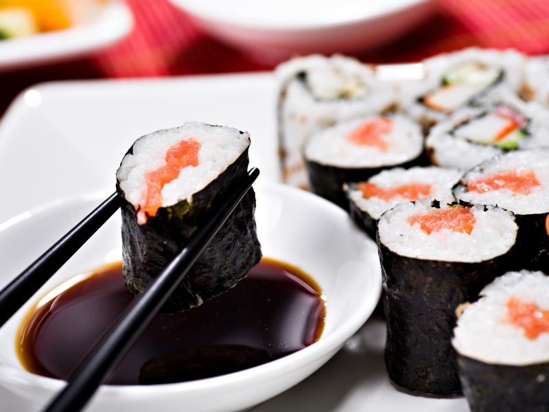 Screenshot №1 pro téma Sushi and Chopsticks 800x600