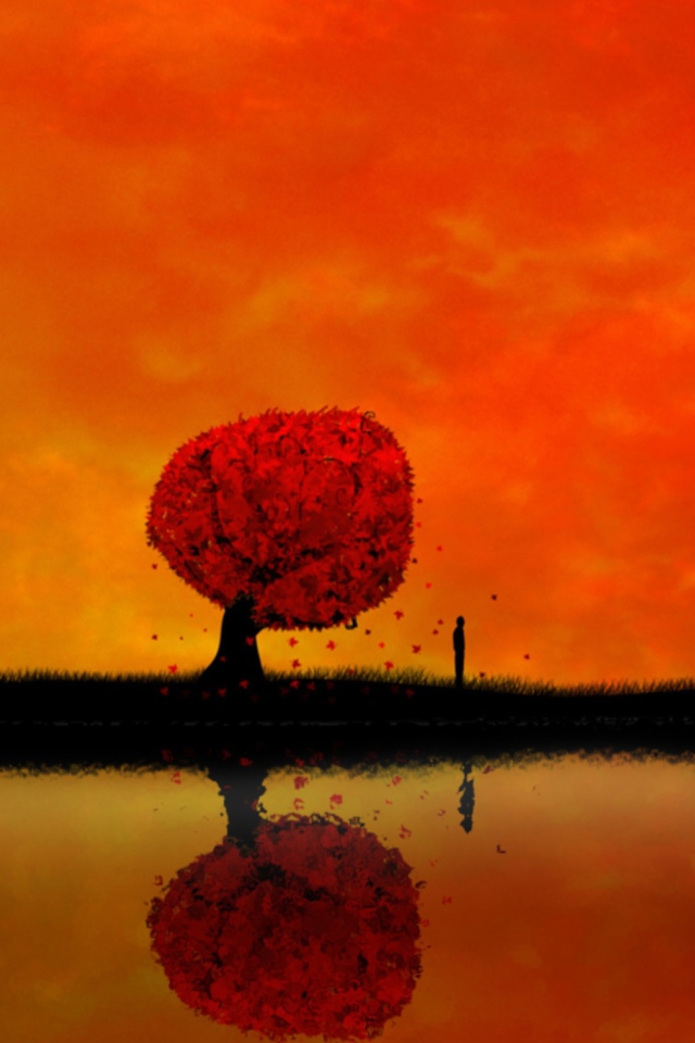Autumn Tree wallpaper 640x960