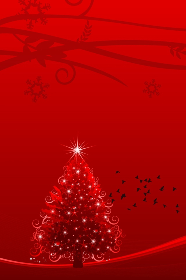 Christmas Magic Ornament wallpaper 640x960