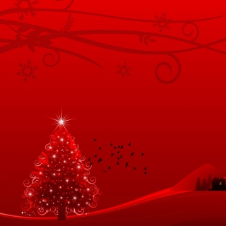 Christmas Magic Ornament Background for HP TouchPad