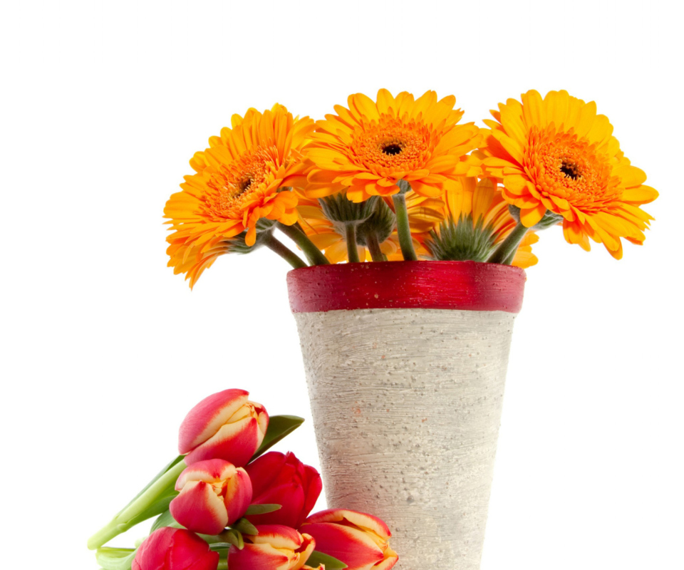 Sfondi Gerbera Flowers Bouquet 960x800