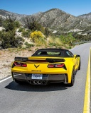 Fondo de pantalla Chevrolet Corvette Stingray vs Lamborghini Aventador 128x160