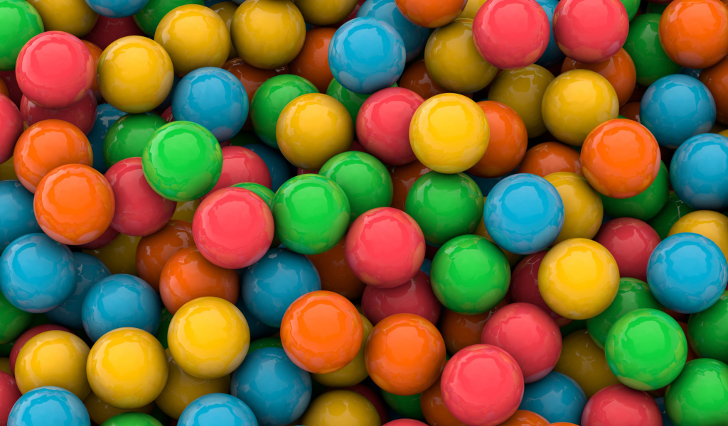Colorful Candies wallpaper 1024x600