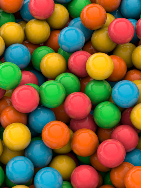 Colorful Candies wallpaper 480x640