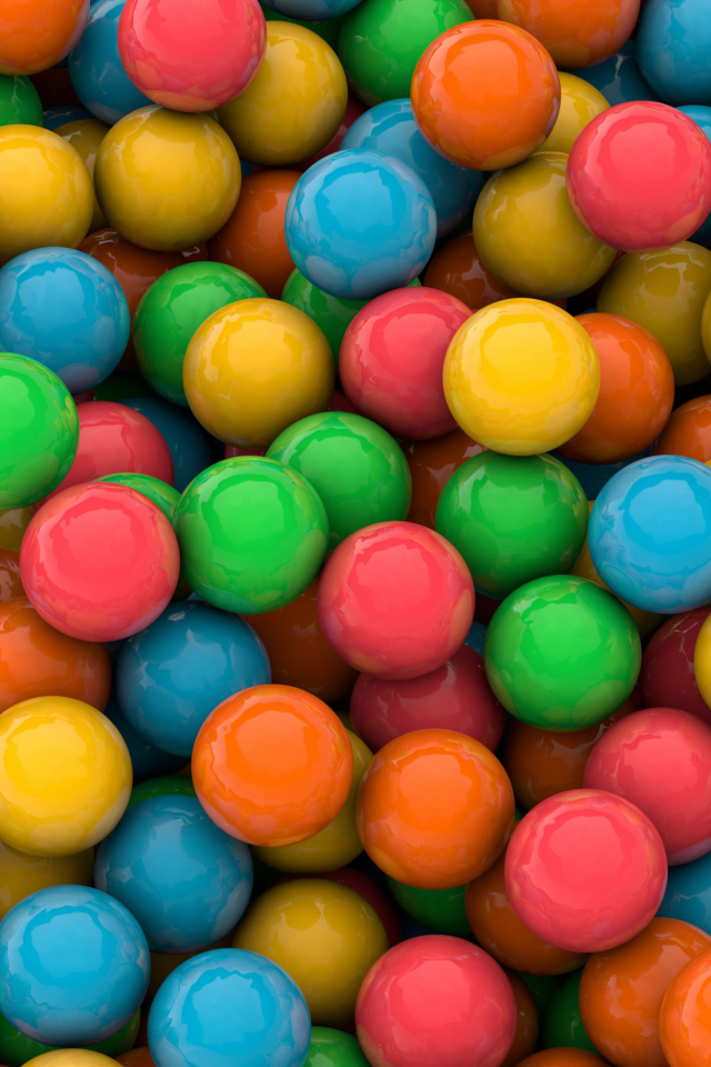 Das Colorful Candies Wallpaper 640x960