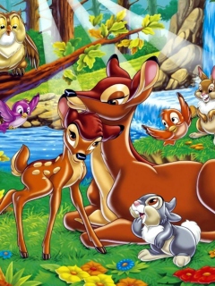 Das Disney Bambi Wallpaper 240x320