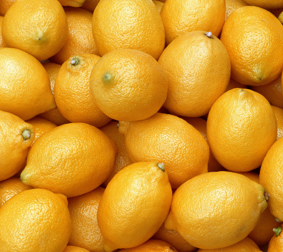 Das Fresh Yellow Lemons Wallpaper 960x854