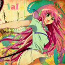 Обои Happy Anime Girl 128x128