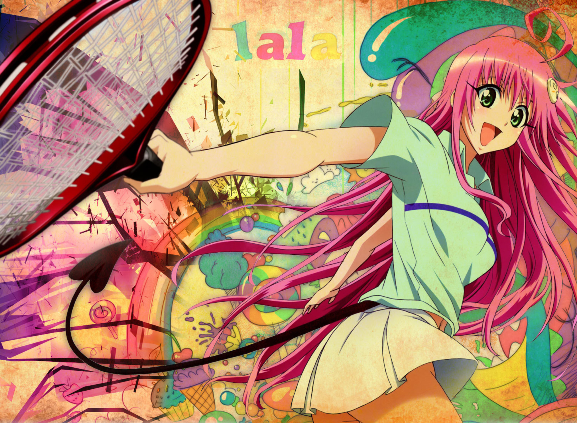 Fondo de pantalla Happy Anime Girl 1920x1408