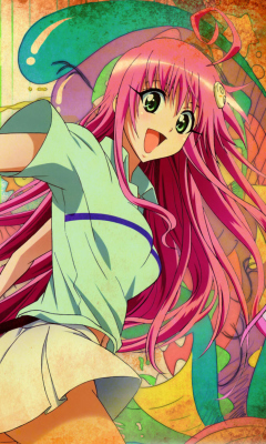 Happy Anime Girl wallpaper 240x400