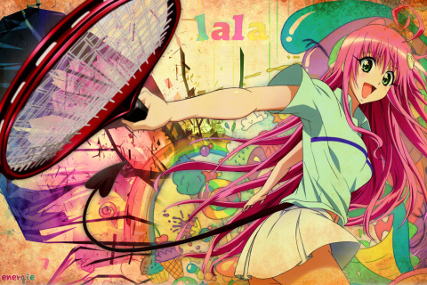 Das Happy Anime Girl Wallpaper 480x320