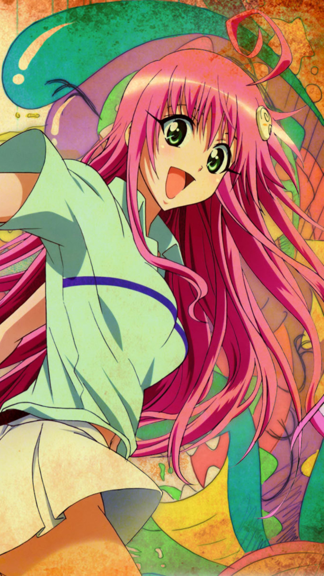 Das Happy Anime Girl Wallpaper 640x1136