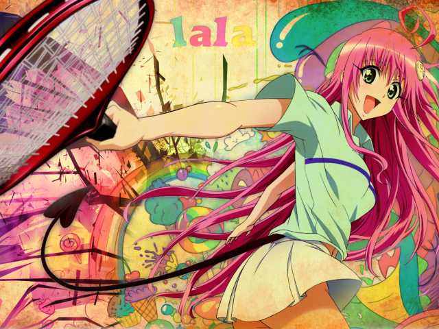Das Happy Anime Girl Wallpaper 640x480