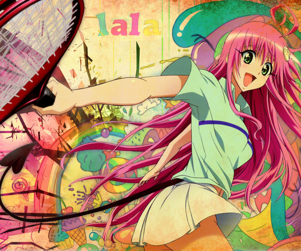 Happy Anime Girl wallpaper 960x800