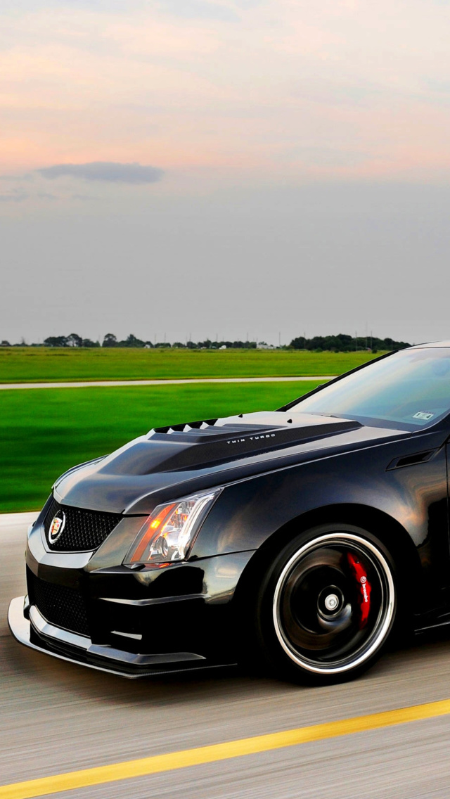 Cadillac CTS-V Coupe wallpaper 640x1136