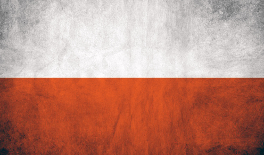 Poland Flag wallpaper 1024x600
