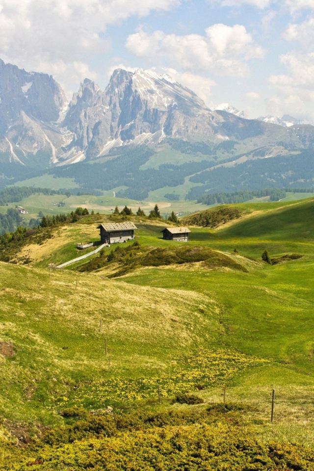 The Alps Mountainscape wallpaper 640x960