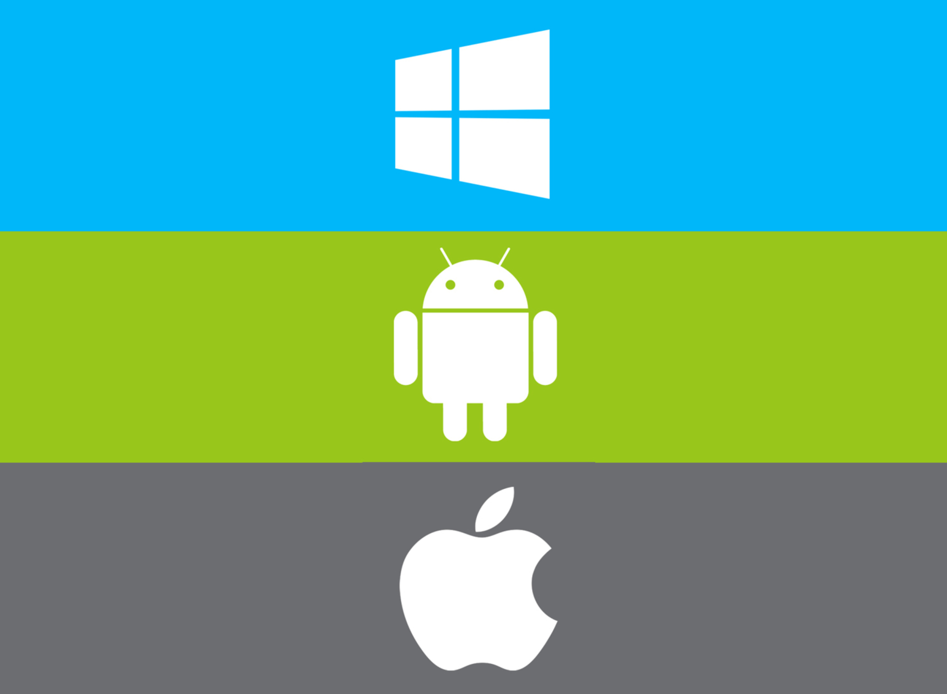 Обои Windows, Apple, Android - What's Your Choice? 1920x1408