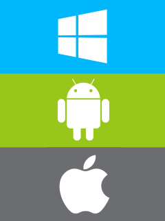Windows, Apple, Android - What's Your Choice? wallpaper 240x320