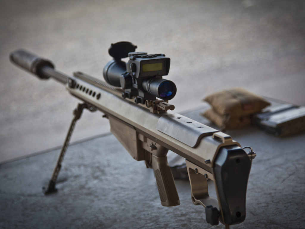 Barrett M82 Sniper rifle wallpaper 1024x768