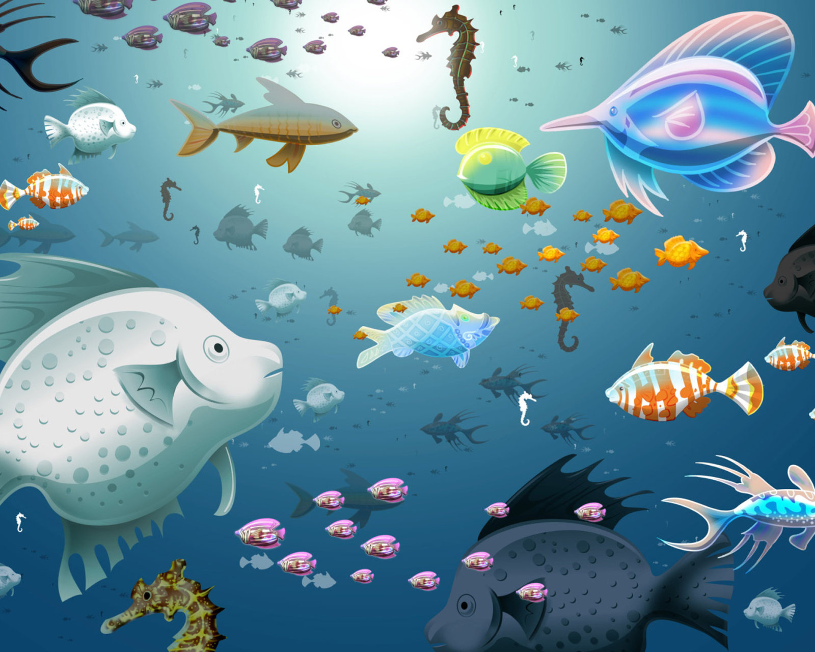 Sfondi Virtual Fish Tank Aquarium 1600x1280