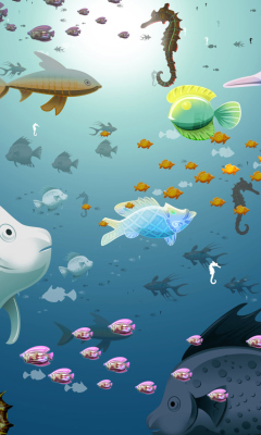 Sfondi Virtual Fish Tank Aquarium 240x400