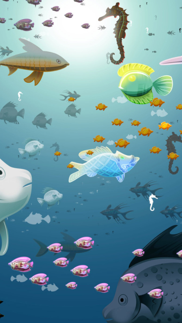 Das Virtual Fish Tank Aquarium Wallpaper 360x640