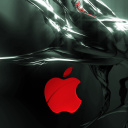 Fondo de pantalla Apple Emblem 128x128