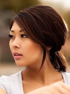 Das Nice Asian Girl Wallpaper 240x320