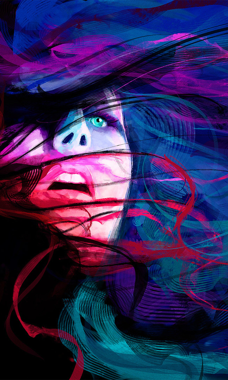 Girl Face Creative Abstraction screenshot #1 768x1280