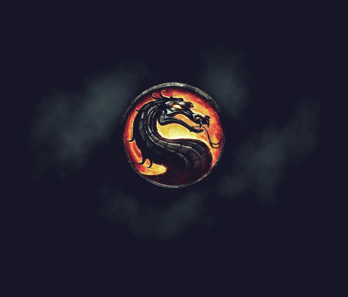 Das Mortal Kombat Logo Wallpaper 1200x1024