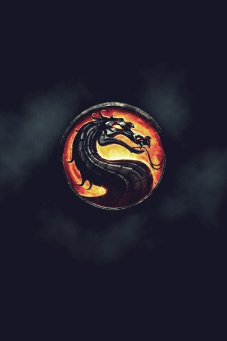Fondo de pantalla Mortal Kombat Logo 320x480