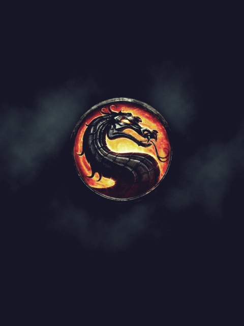 Das Mortal Kombat Logo Wallpaper 480x640