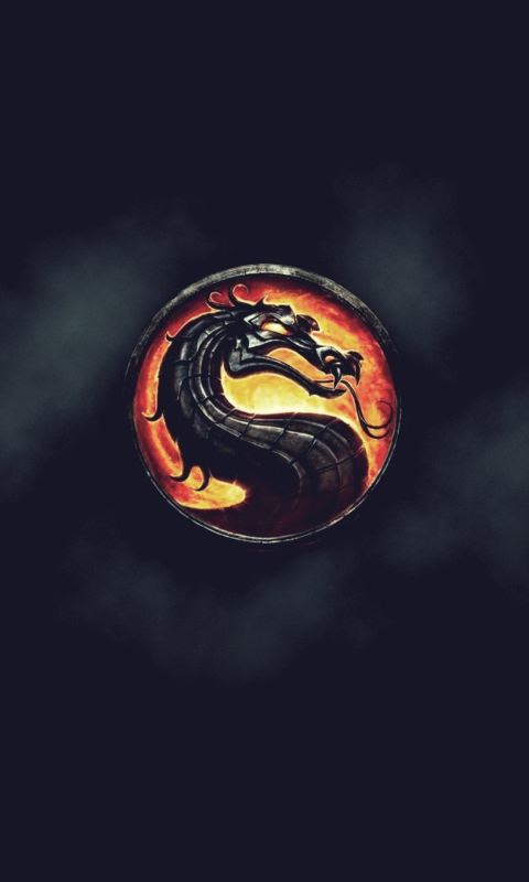 Mortal Kombat Logo wallpaper 480x800