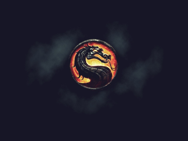 Das Mortal Kombat Logo Wallpaper 640x480