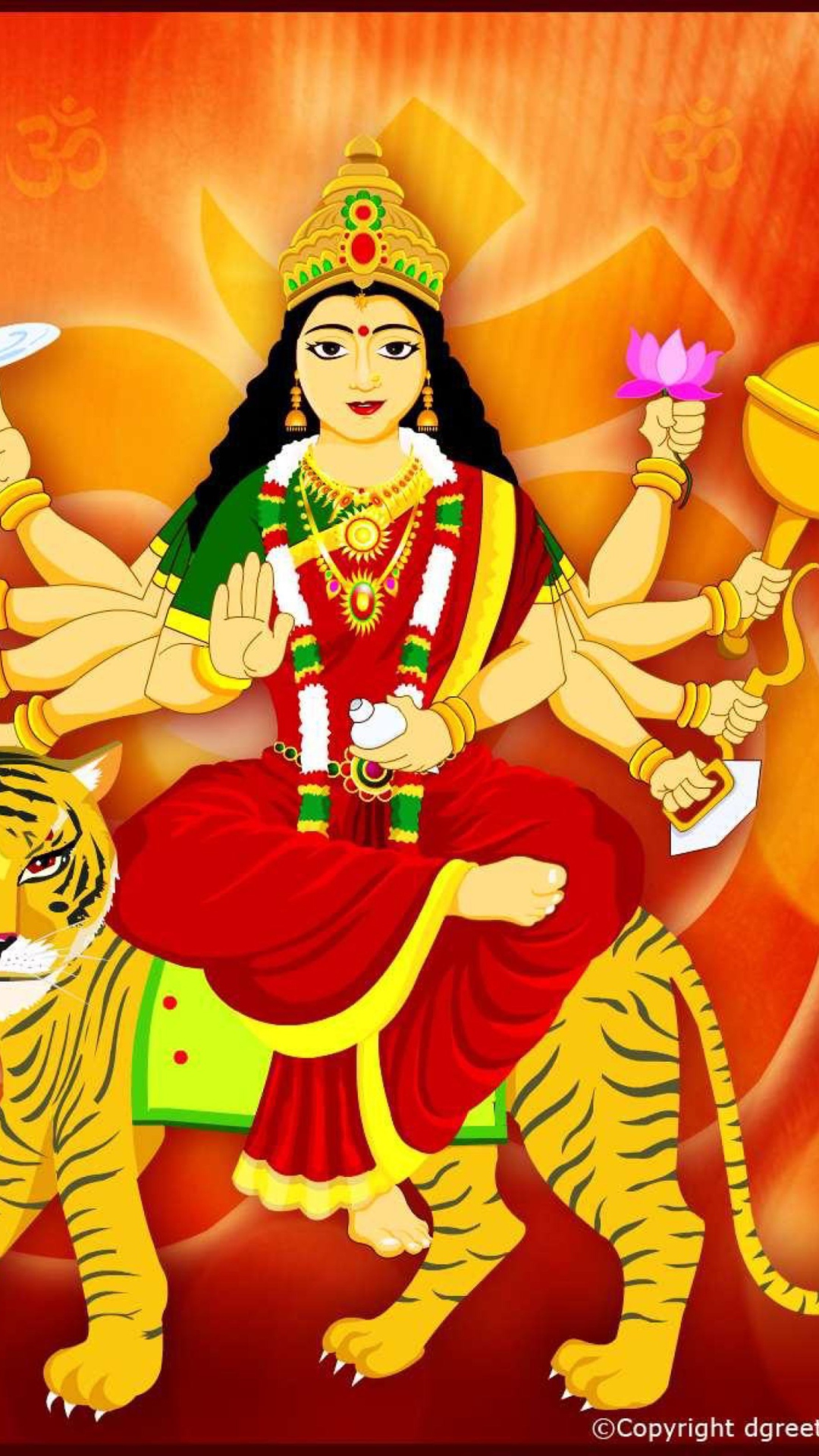 Das Maa Durga - Puja Avratri Wallpaper 1080x1920