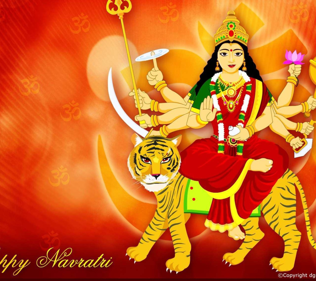 Sfondi Maa Durga - Puja Avratri 1080x960