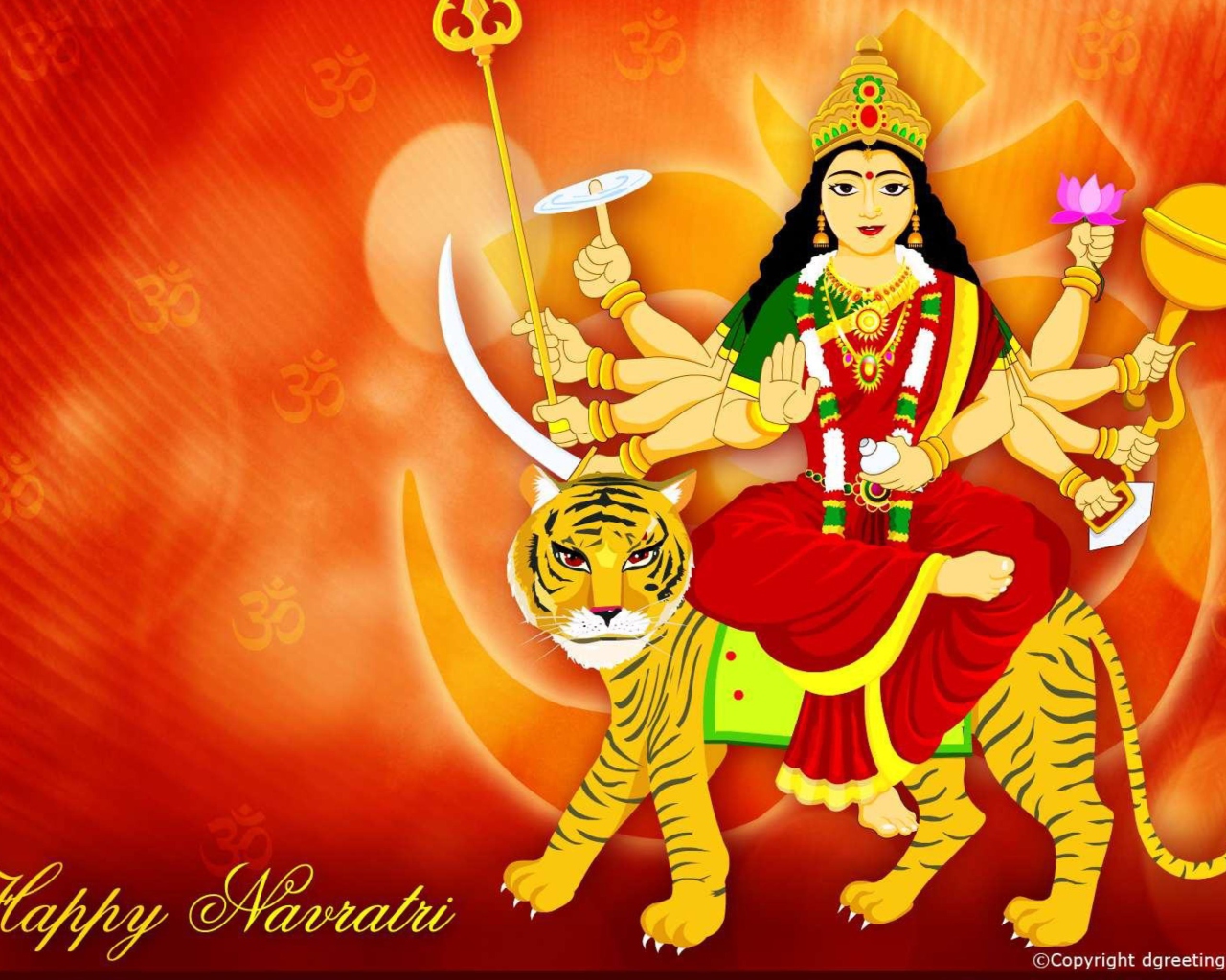Fondo de pantalla Maa Durga - Puja Avratri 1280x1024
