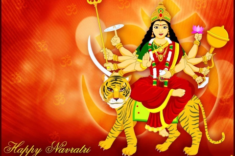 Обои Maa Durga - Puja Avratri 480x320