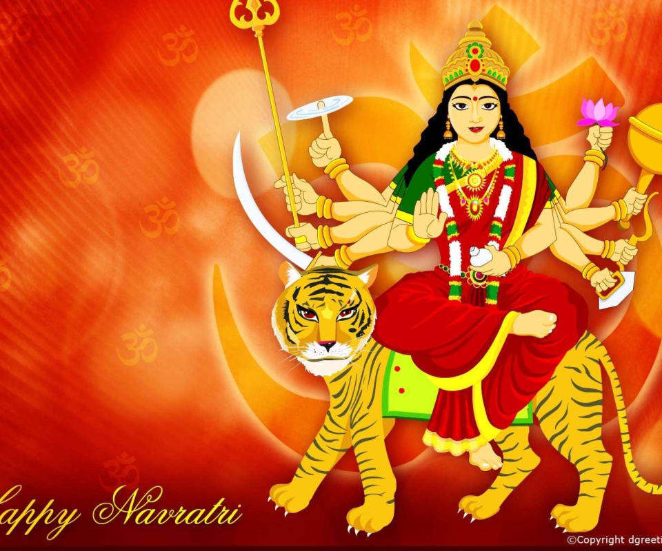 Das Maa Durga - Puja Avratri Wallpaper 960x800