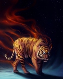 Power Tiger wallpaper 128x160