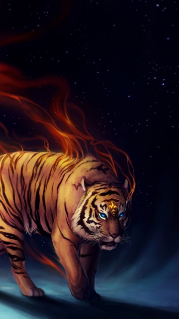 Power Tiger wallpaper 360x640