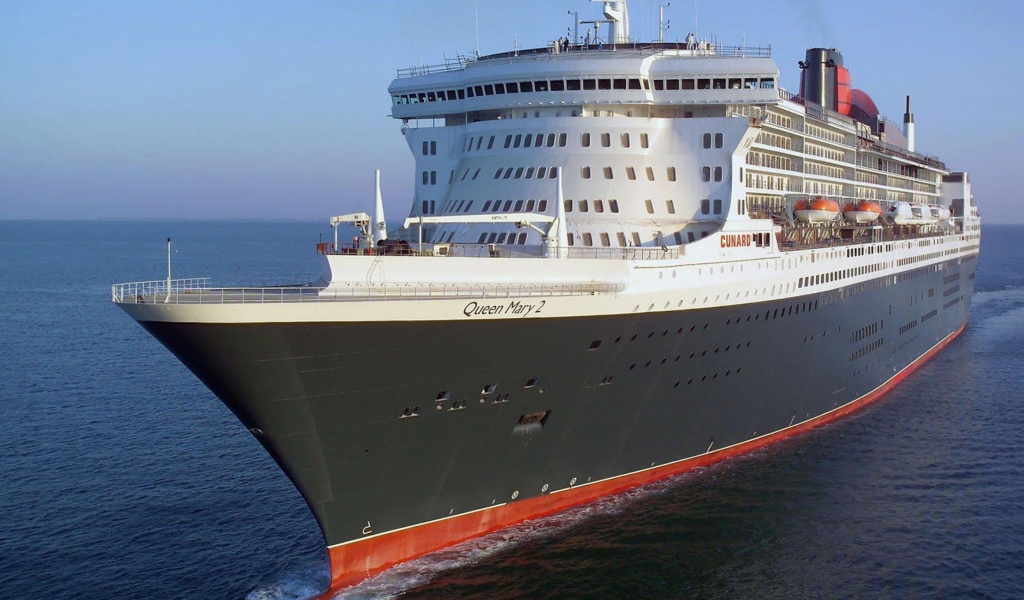 Queen Mary 2 - Flagship wallpaper 1024x600