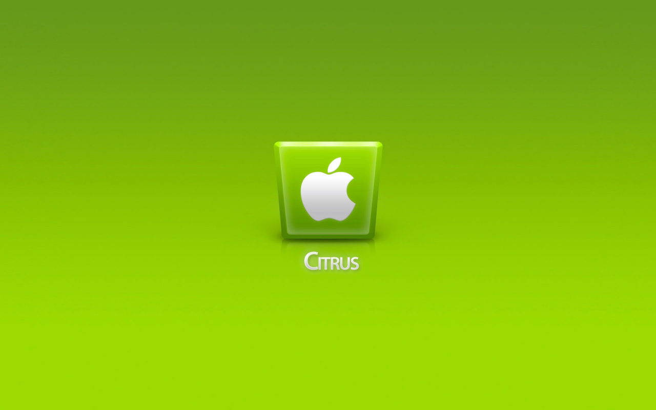 Fondo de pantalla Apple Citrus 1280x800