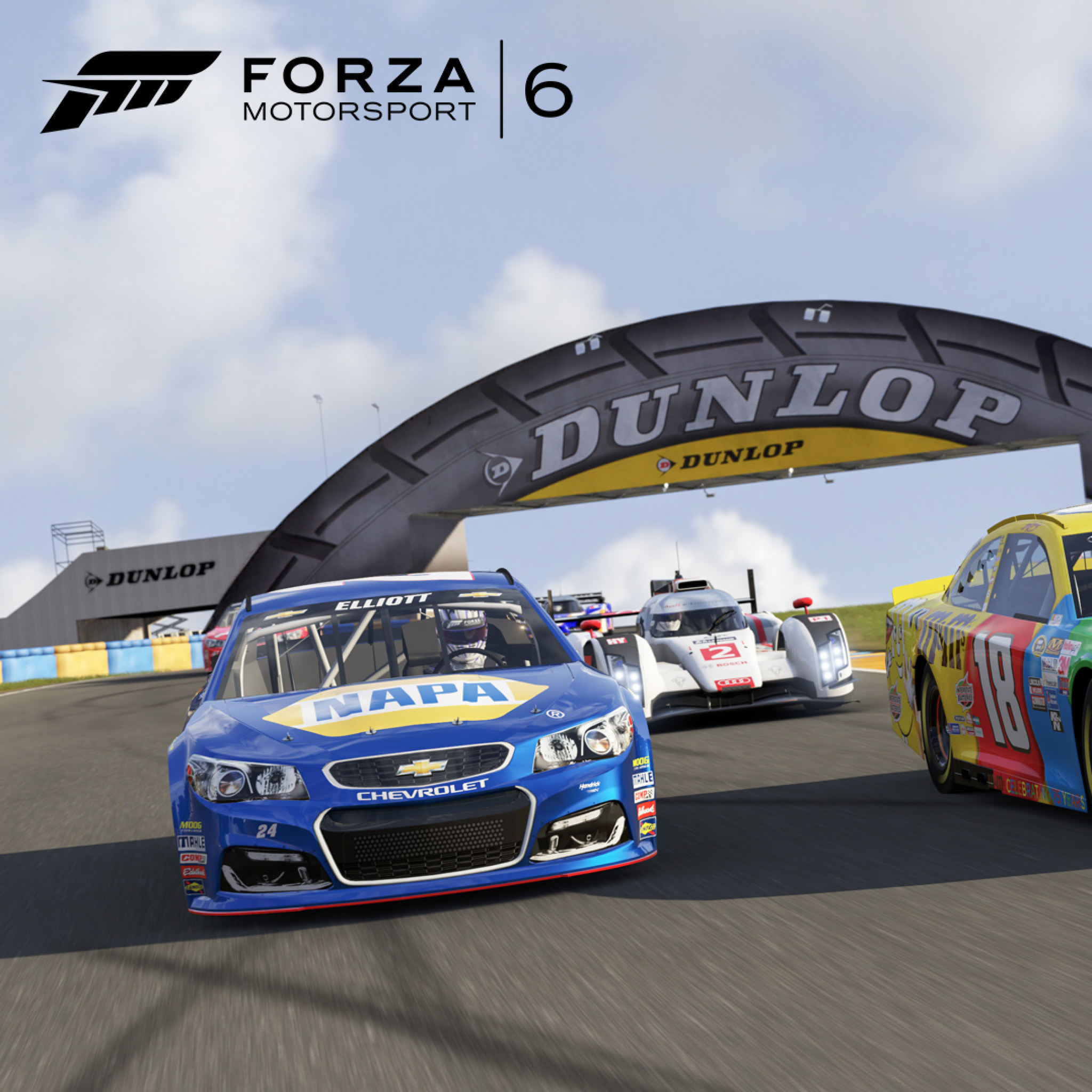 Fondo de pantalla Forza Nascar 2048x2048