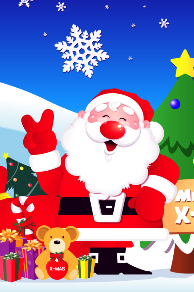 Das Christmas - X-mas Wallpaper 640x960