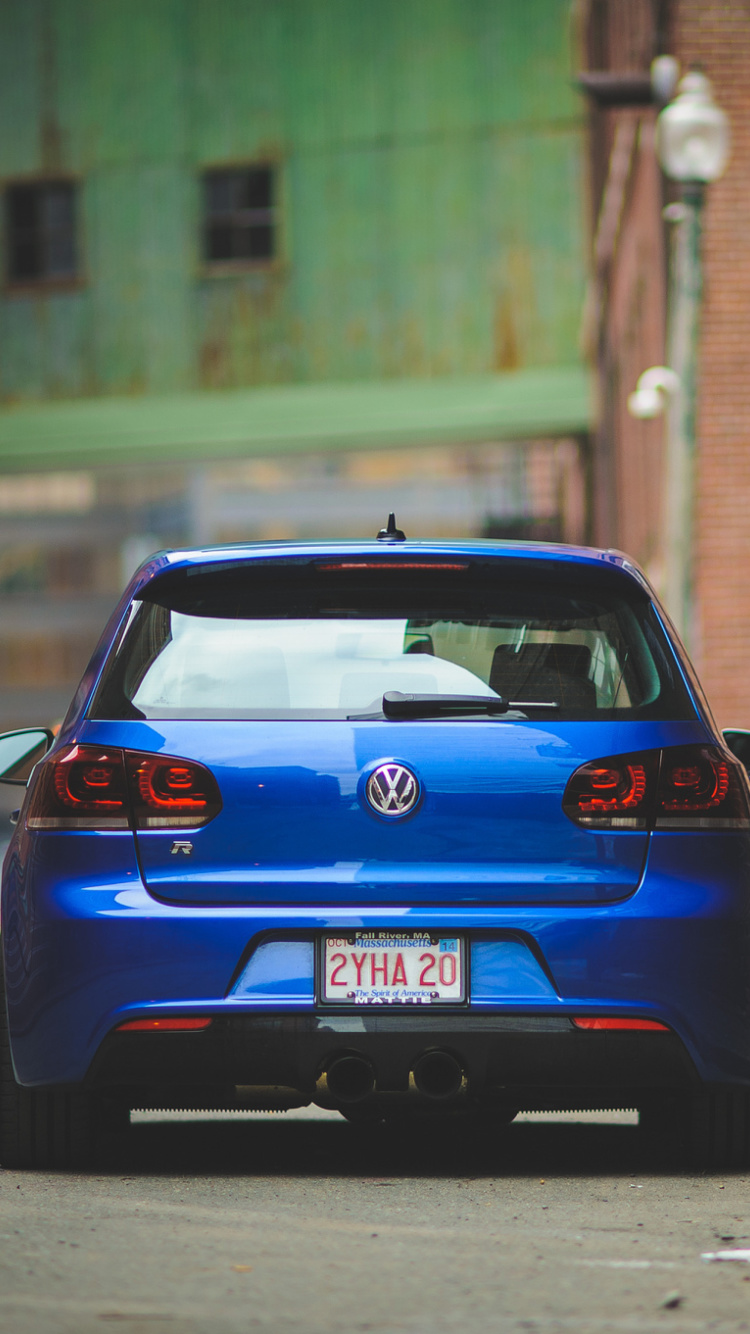 Обои Volkswagen Golf R для телефона и на рабочий стол iPhone 6