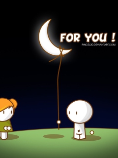 Moon For You wallpaper 240x320