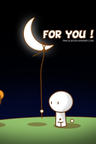 Moon For You wallpaper 320x480