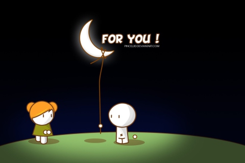 Moon For You wallpaper 480x320